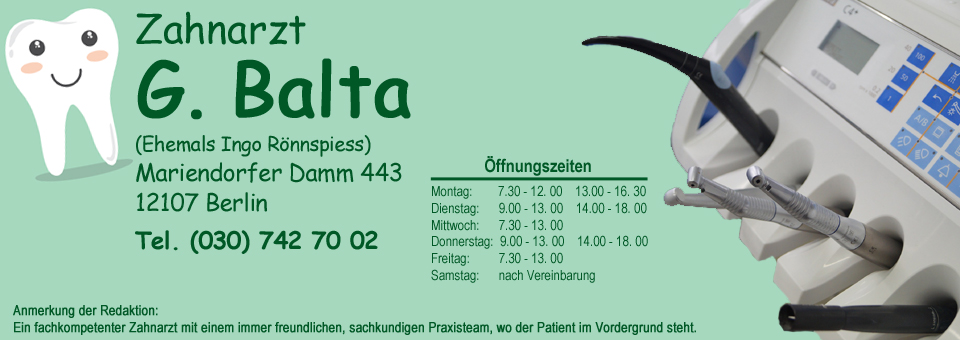 Unser Zahnarzt des Vertrauens!